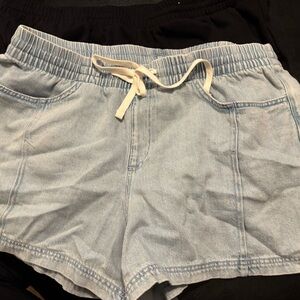 Light Blue Denim Women's Shorts